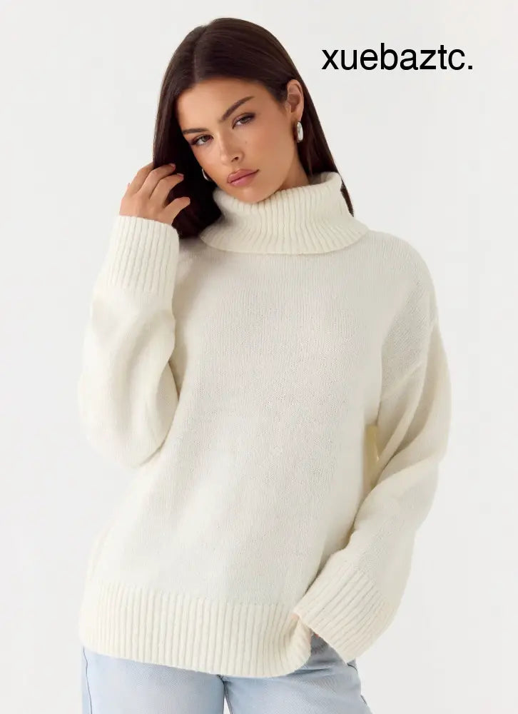 Gabrielle Knit Sweater - Ivory Cream - Jumpers + Knits