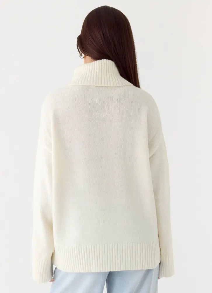 Gabrielle Knit Sweater - Ivory Cream - Jumpers + Knits
