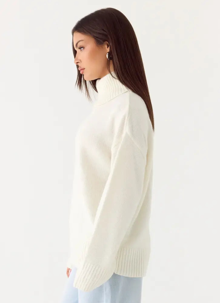 Gabrielle Knit Sweater - Ivory Cream - Jumpers + Knits