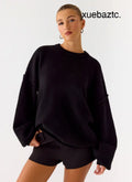 Jack Oversized Knit Sweater - Black - Sweater