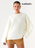 Jack Oversized Knit Sweater - Cream - Sweater