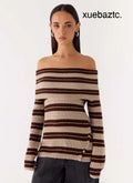 Nichola Knit Jumper - Ombre Tan - Jumpers + Knits