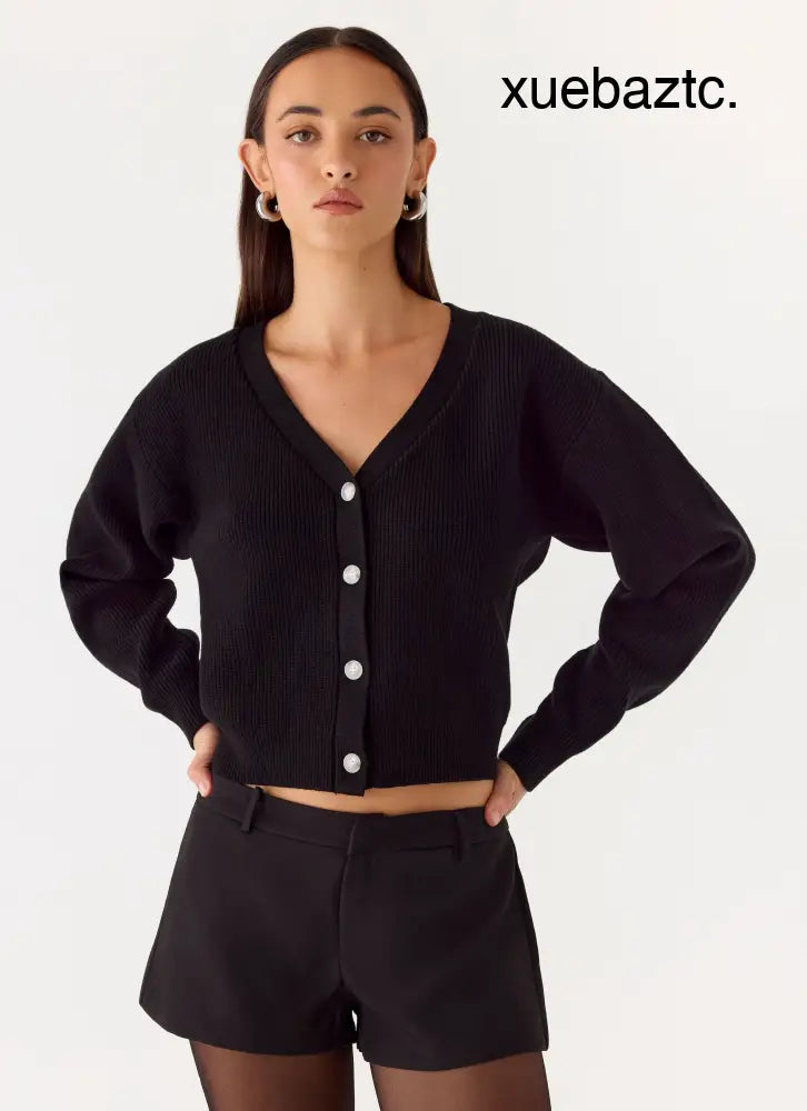 Orla Knit Sweater - Black - Jumpers + Knits
