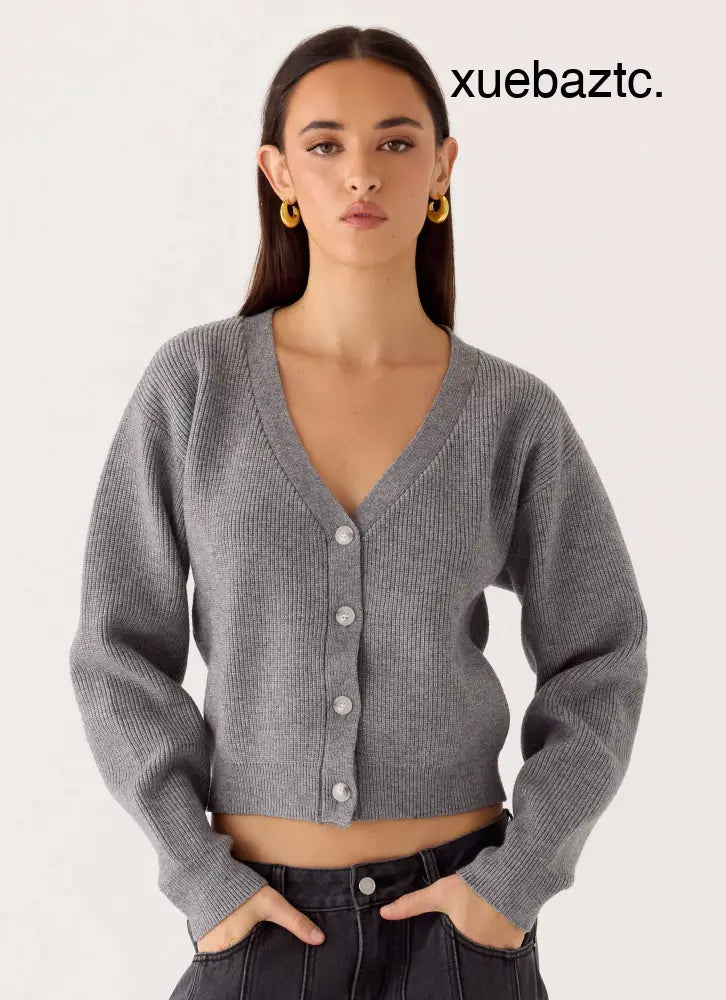 Orla Knit Sweater - Grey - Jumpers + Knits