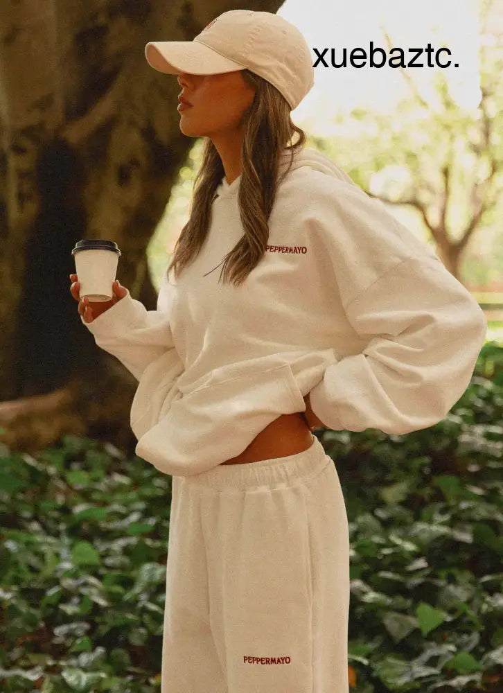 Signature Oversized Hoodie - Ivory - Hoodies