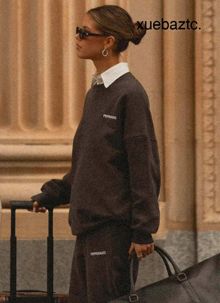 Signature Oversized Sweatshirt - Charcoal - SweatShirt