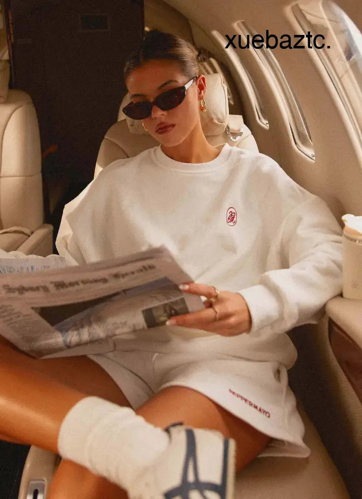 Signature Oversized Sweatshirt - Ivory - SweatShirt